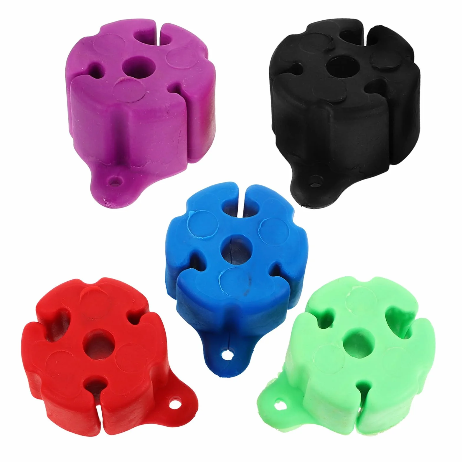 Soportes de Silicona para Cañas de Pescar 5 Piezas Antideslizantes Clips Varillas Surfcasting
