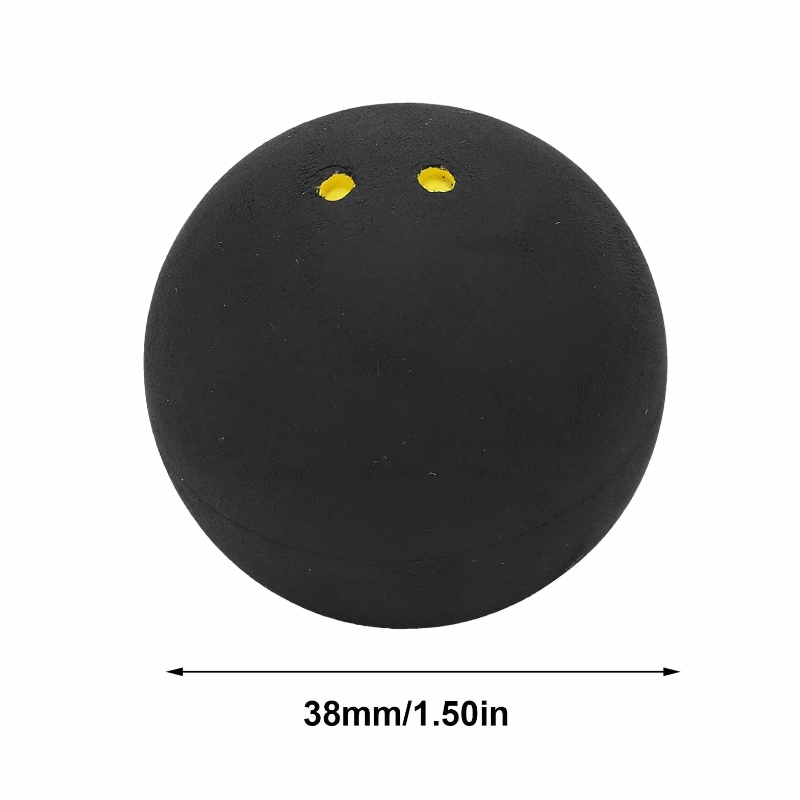 Pelotas de squash doble punto amarillo 38 mm competición velocidad lenta