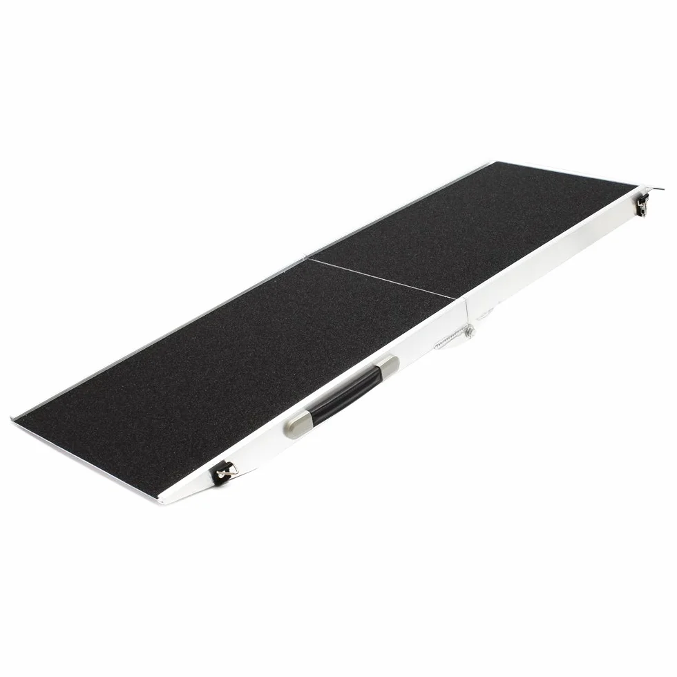 Rampa Perros Mascotas Plegable Aluminio Superficie Antideslizante Coche 183x48cm 115kg Ayuda Acceso