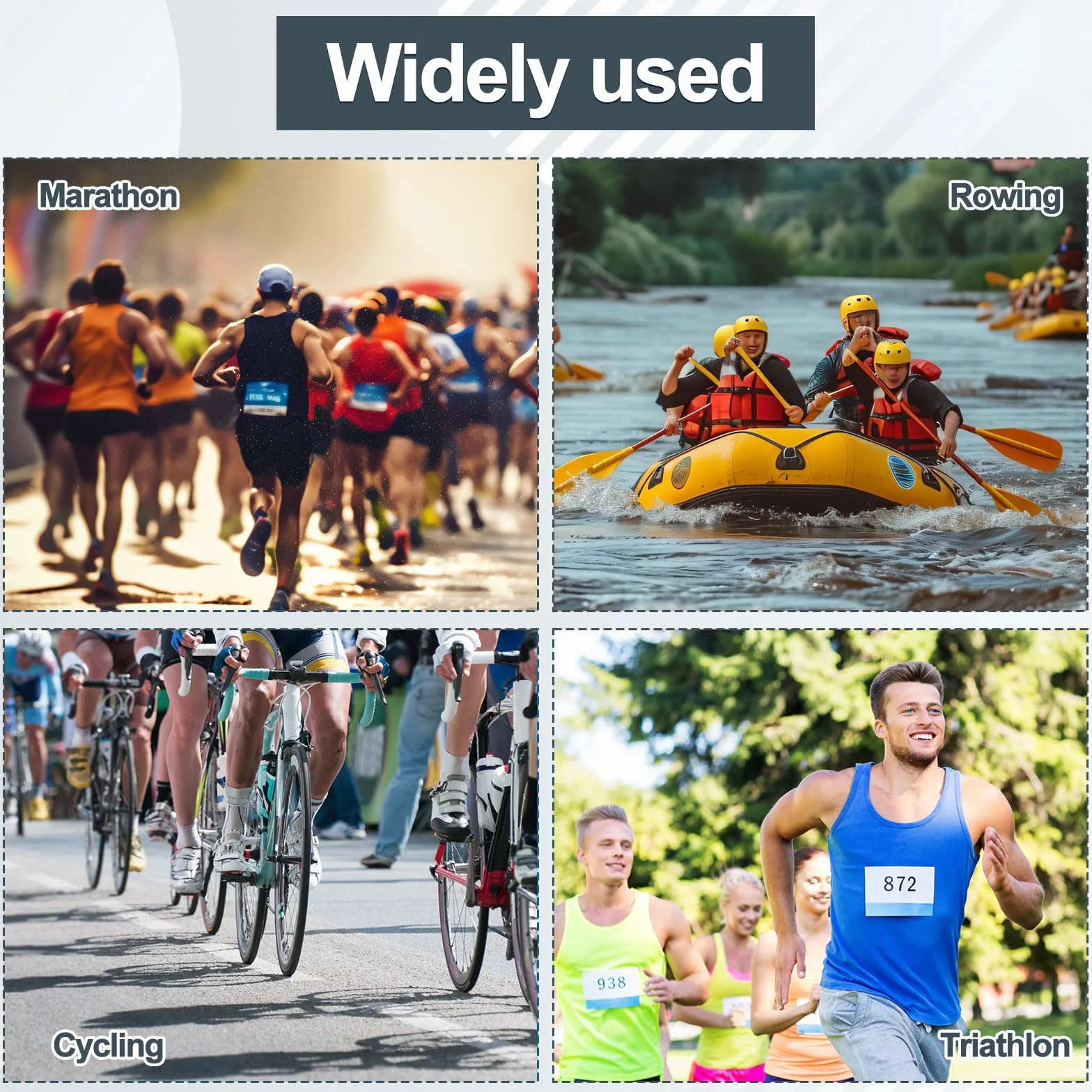 Tinoaly Soporte Números Maratón Corchetes Magnéticos Dorsales 12 Pares para Carreras Ciclismo Triatlón