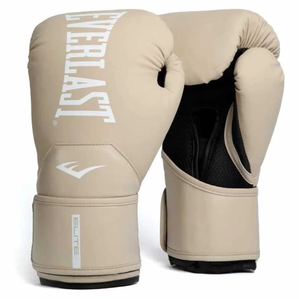 Everlast Elite 2 Boxing Gloves for Bags Mitt Work Sparring Hook and Loop Strap
