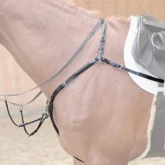 Kavalkade William Hunter Equestrian Diandro - Peto para martingal (3 puntos), color negro