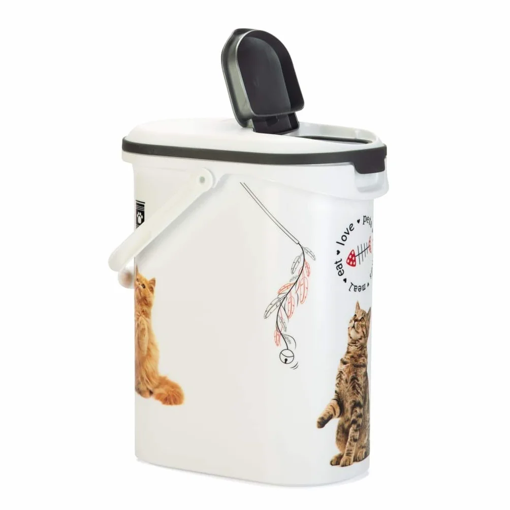 CURVER - Contenedor para pienso 10 L, 19 x 29 x 34 cm, Multicolor, 4 Kg Gatos