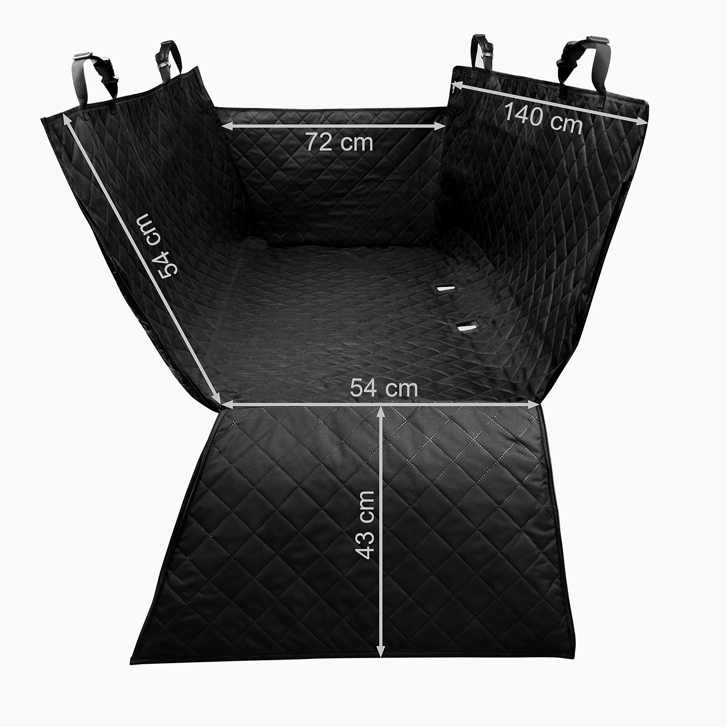 BedDog Cubierta de Asiento Trasero, Funda de Coche para Perro, Protector de Asiento para Mascota, Alfombra - Asiento Trasero