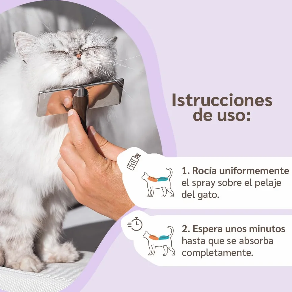 Aceite de Neem Spray para Gatos de Amusi 100 ml Made in Italy 100% Natural y Vegano | Spray Gatos antipulgas - contra Insectos y Pulgas - contra Garrapatas, Mosquitos, Moscas, Ácaros y Piojos