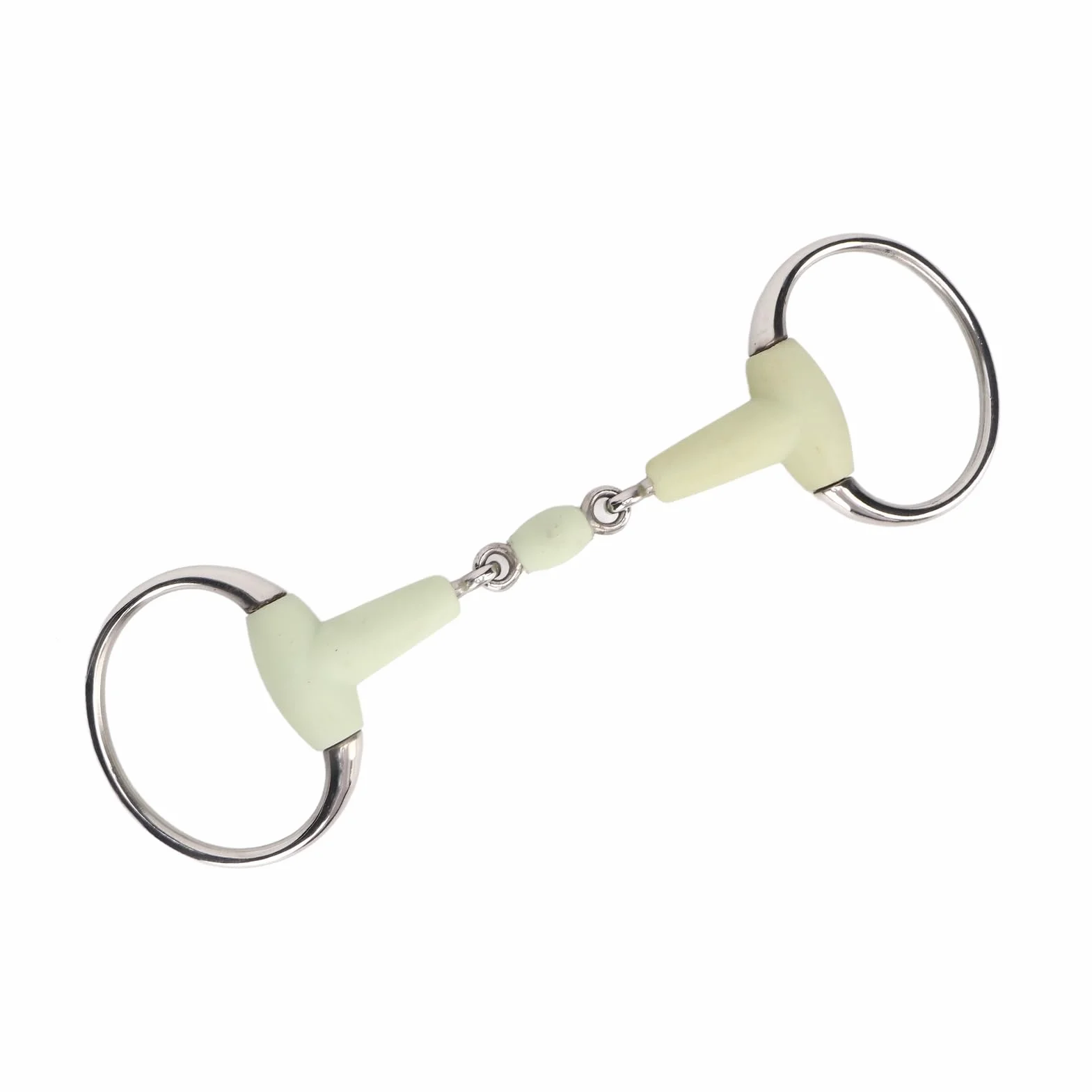 SENECESLI Broca de Caballo Duradera de Acero Inoxidable para Entrenamiento con Sabor a Manzana, Broca de Filete de Goma para Carreras, 1 para la Boca
