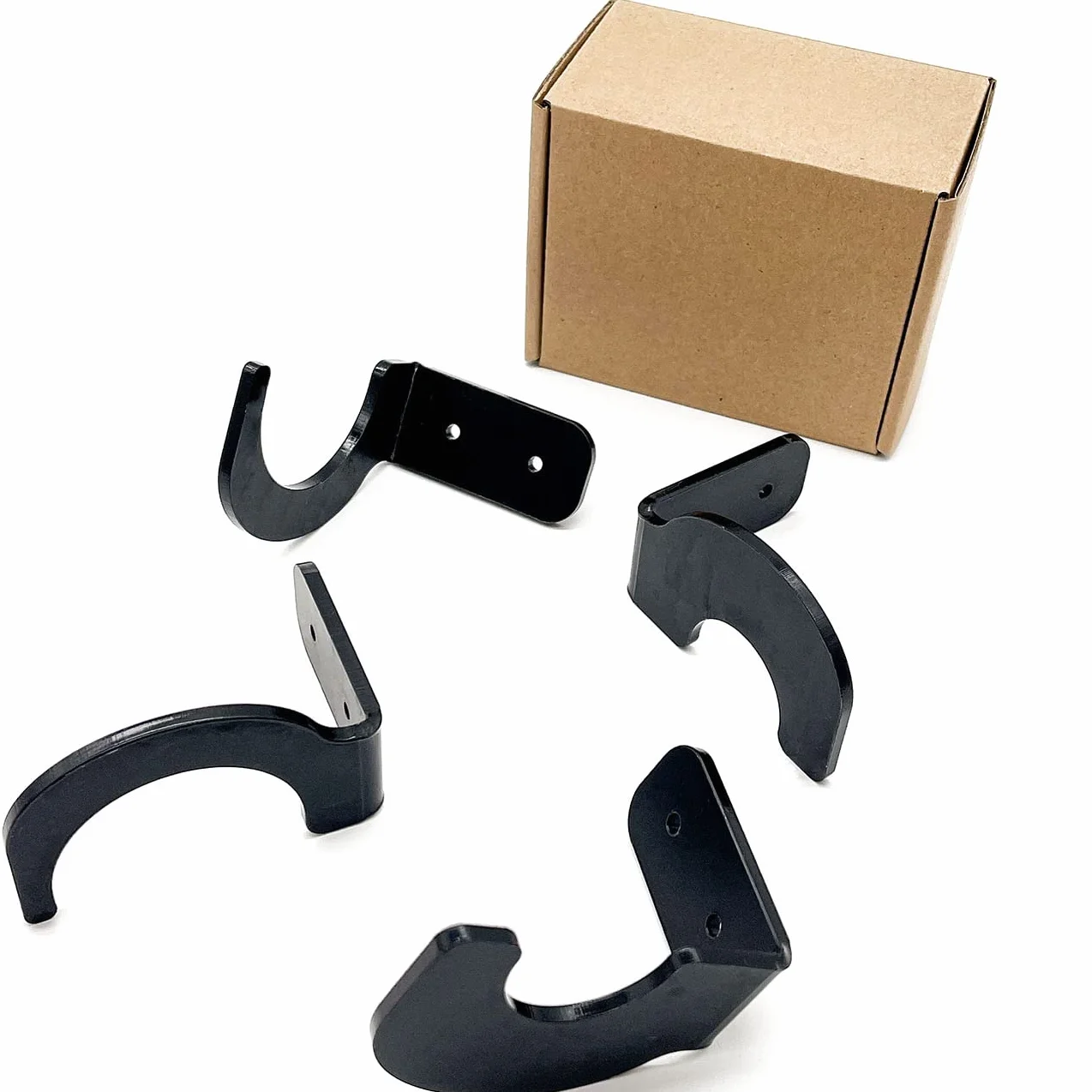 Soporte de Pared para Bate de Béisbol 4 Piezas Organizador Horizontal con Tornillo
