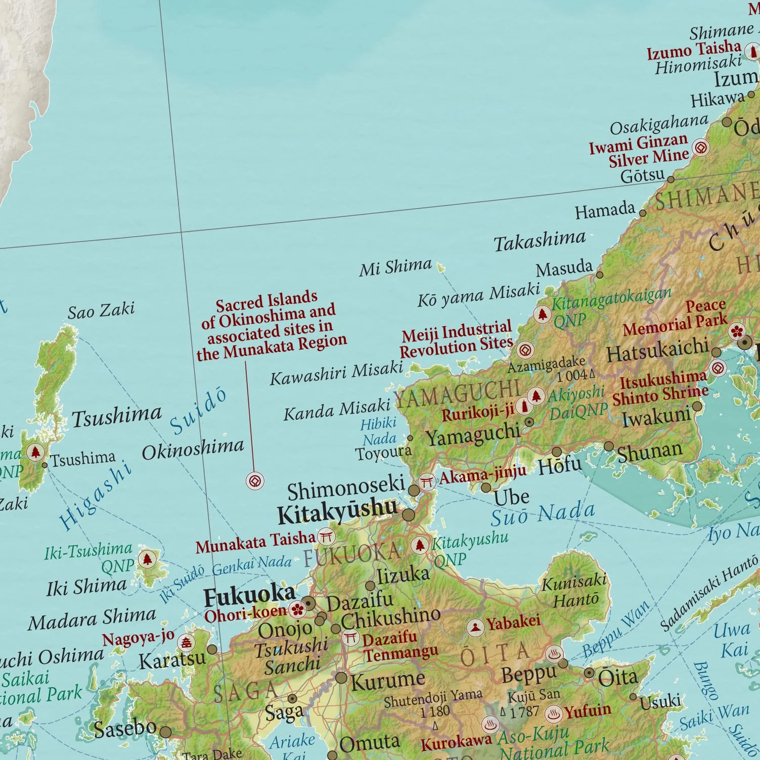 Mapa de Japón 42 x 59 cm Cartografía detallada Maps International
