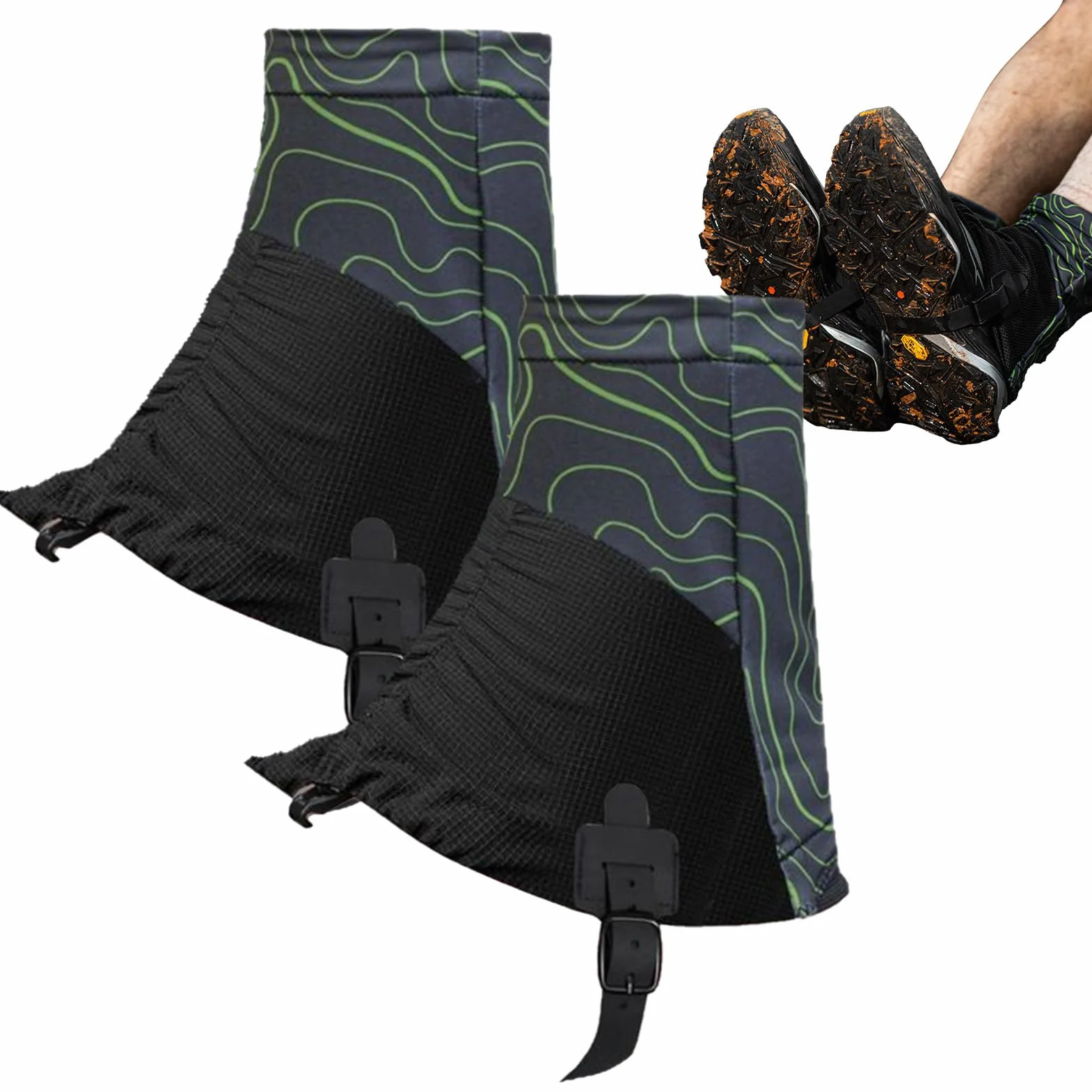 Polainas Para Trail Running - Ajustables Y Transpirables, 1 Par De Polainas Para Botas