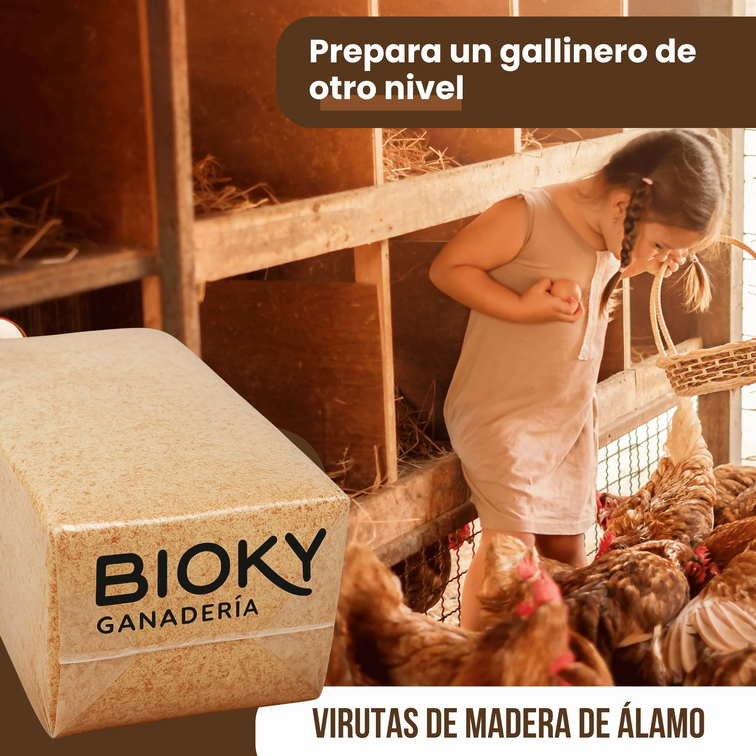 Virutas de Madera para Mascotas, Gallinas, Aves de Corral y Otras Mascotas 100L ~ 15 Kg - para Aves, Conejos, Caballos - 100% Natural - Absorbente Evita Parásitos - Sustituto Serrín de Mascotas