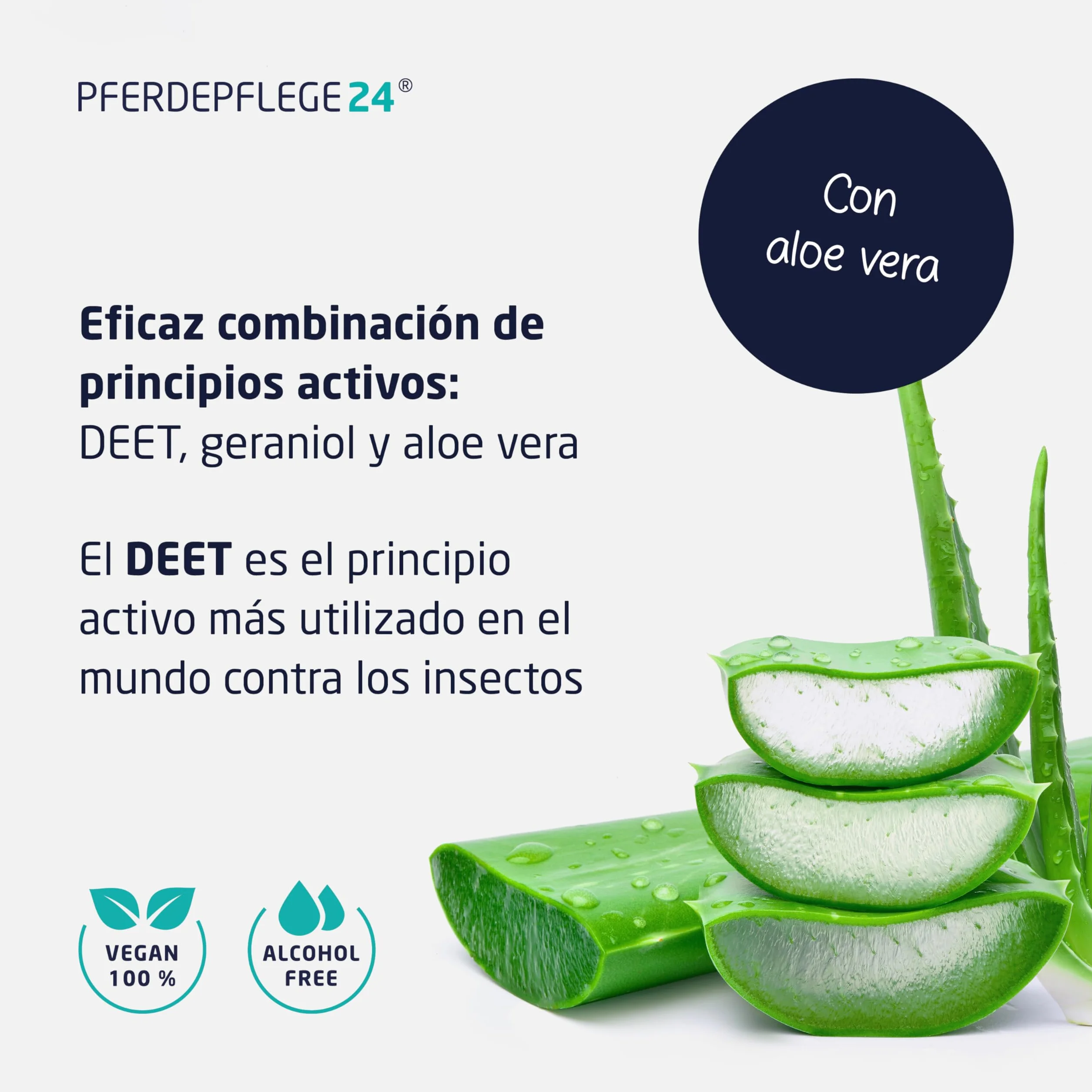 PFERDEPFLEGE24 Spray Repelente Moscas para Caballos con DEET 1000ml