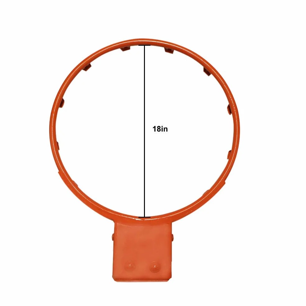 Aoneky Aro de Baloncesto con Doble Resorte Montaje en Pared 45 cm Diámetro Tubo Acero 18mm