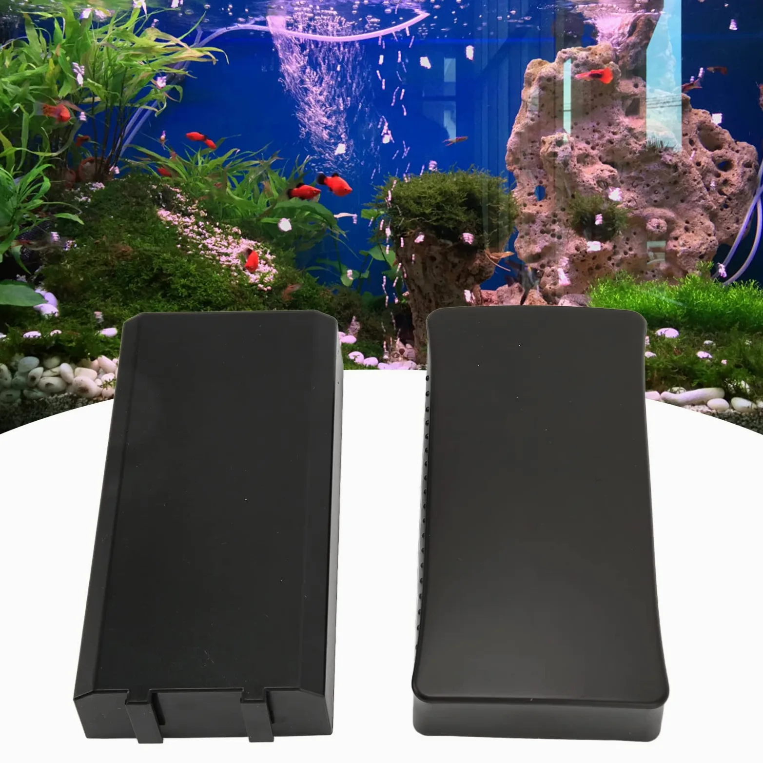 Cepillo Magnético para Tanque de Peces, Mini Cepillo Magnético sin Rasguños Limpiador de Vidrio para Acuarios Herramientas de Limpieza Magnéticas para Tanques de Peces Pequeños Vidrio para Tanques