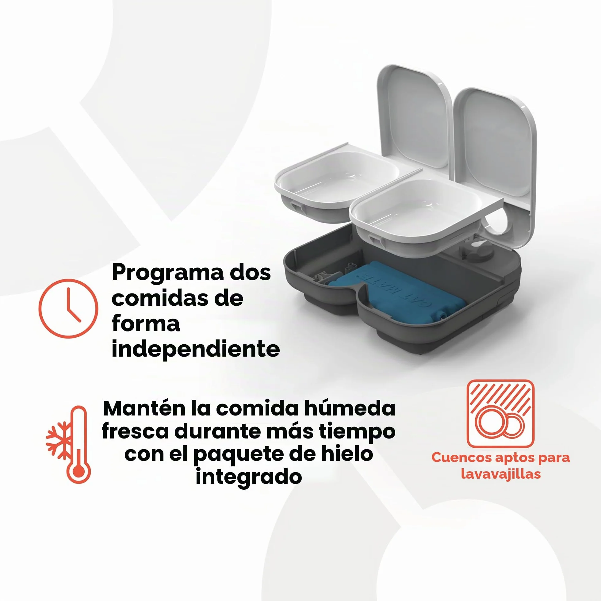 Cat Mate- Comedero automático para 2 Comidas (0,825 kg)