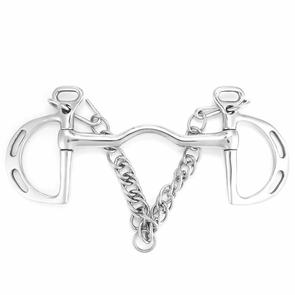 wosume Rodillo de Boca cómodo y Seguro, masticación de Caballos, Cadena de Boca de Caballo Caballo Bocado para Caballo para Uso prolongado(The Horse's Mouth is 125 mm Long)