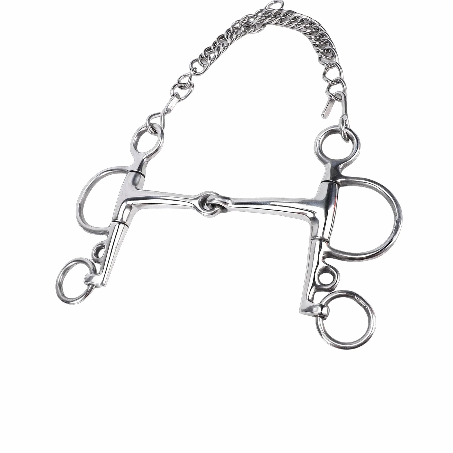 Tnfeeon Pelham Pray Horse, Freno Pelham Pesado para Caballo Cómodo y Práctico, Acero Inoxidable Apto para Caballos