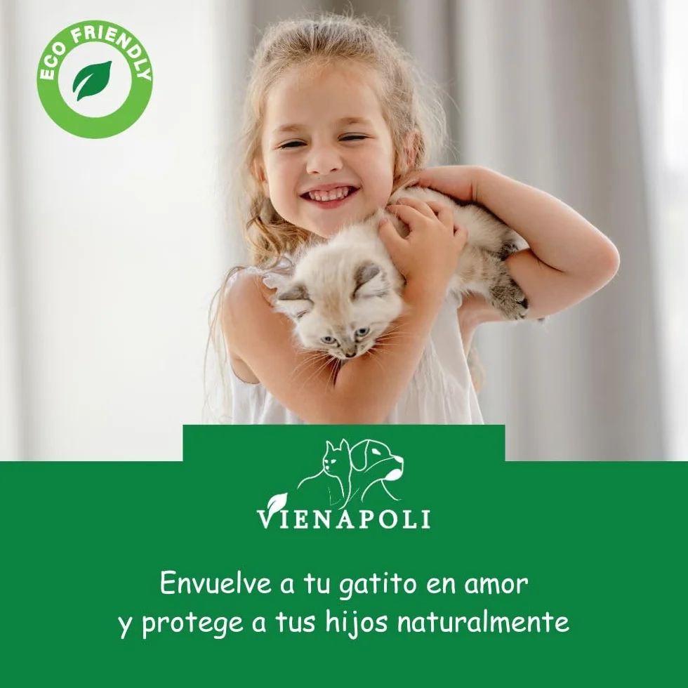 Collar antipulgas y garrapatas para Gatos, Resistente al Aqua, protección Activa de hasta 8 Meses, 33 centimetros, para qualquier tamaño de Gato