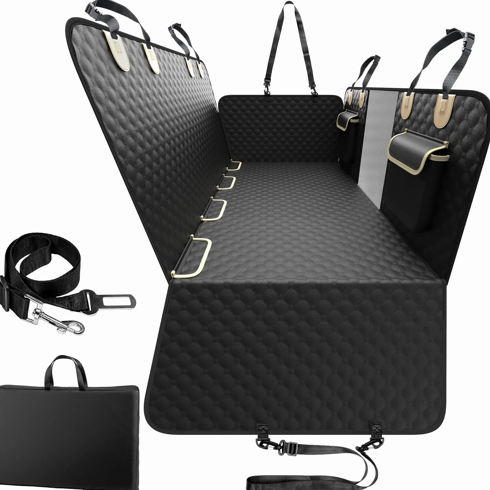 Funda Protector de Asiento de Coche para Perro para Macan 2014-2023, Cubre Asientos Perro Cubierta Alfombra de Asiento Coche para Perros Transportar y Viaje