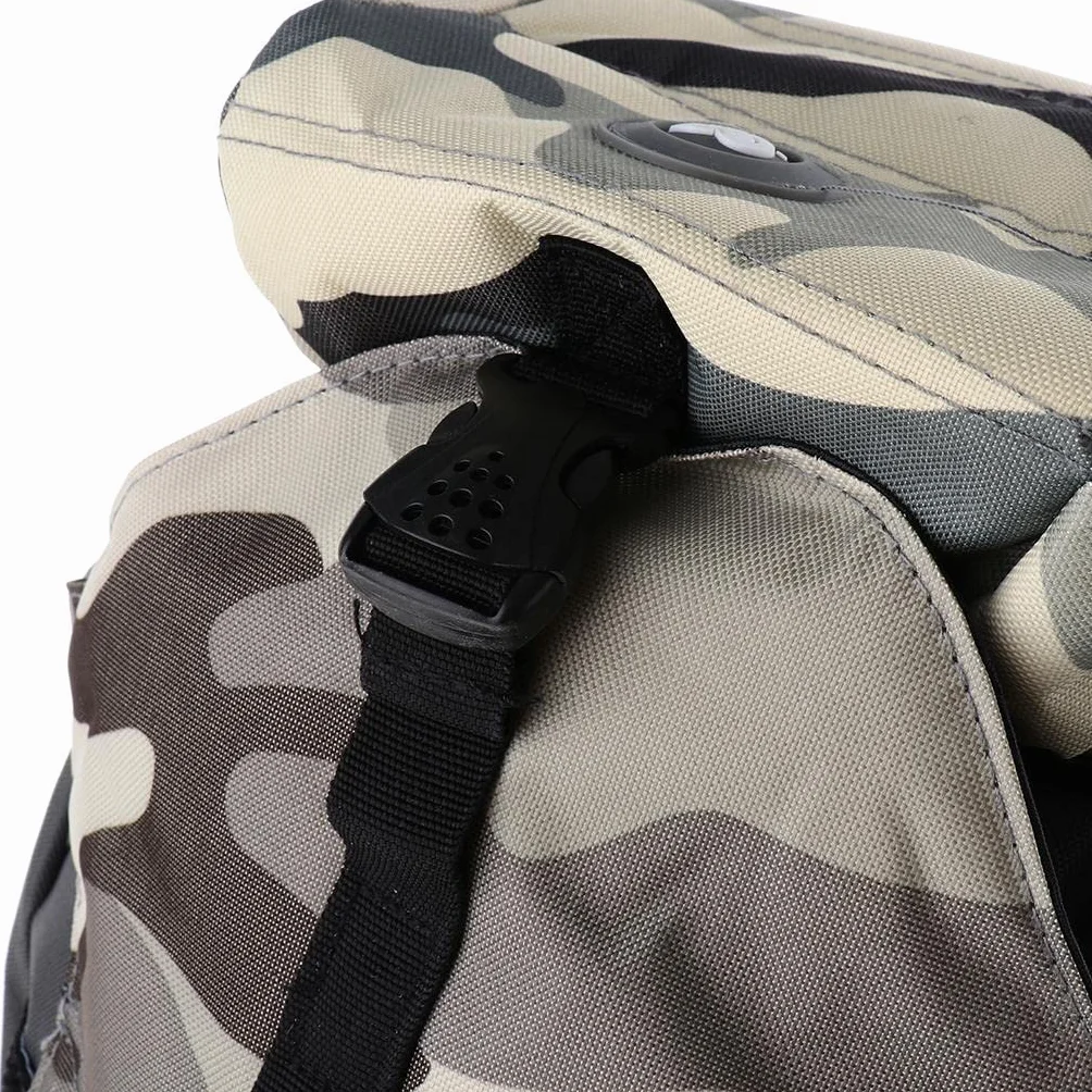 Perfk Bolsa para Patines de Ruedas, Mochila Multibolsillos Camuflaje
