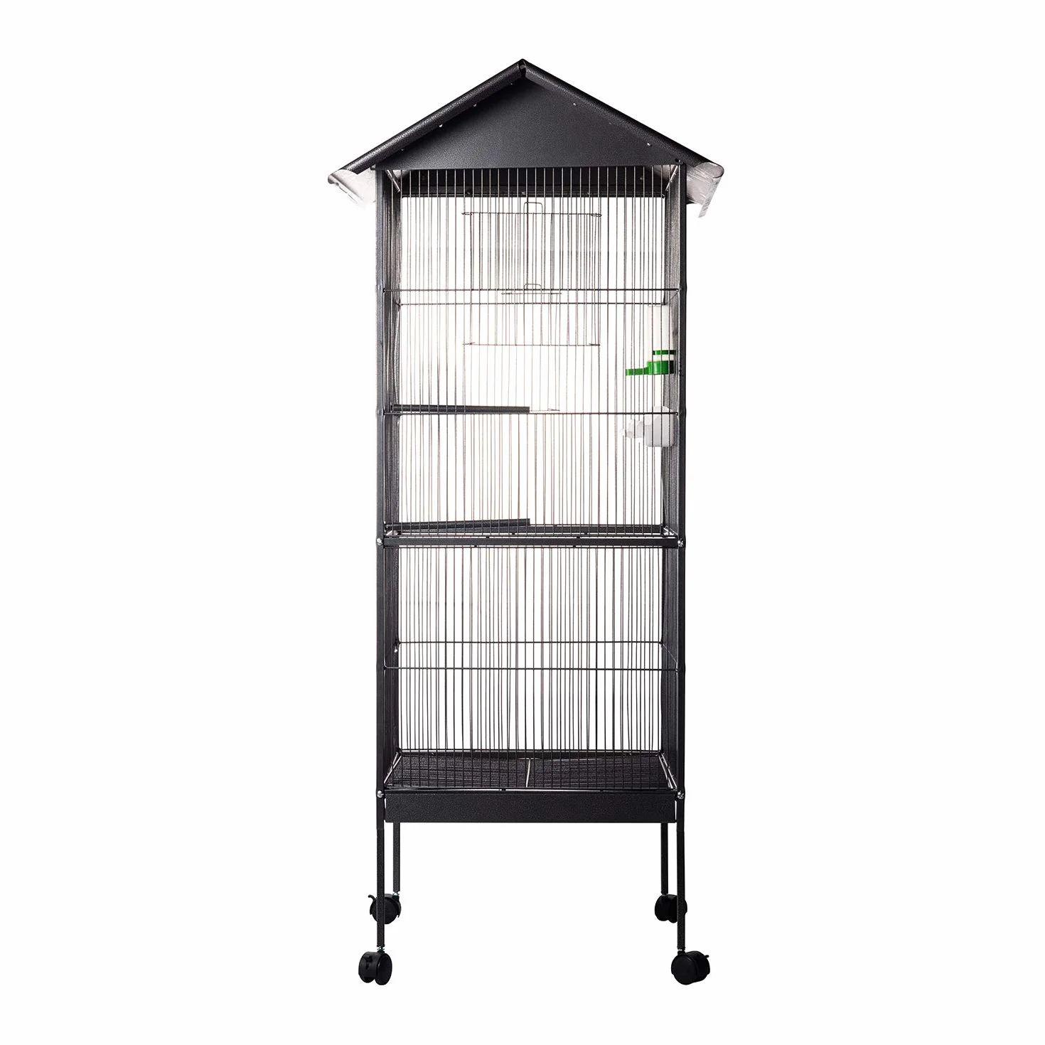 AQPET Pajarera Completa para Aves Canarios, con Techo, 162 x 52 x 52 cm