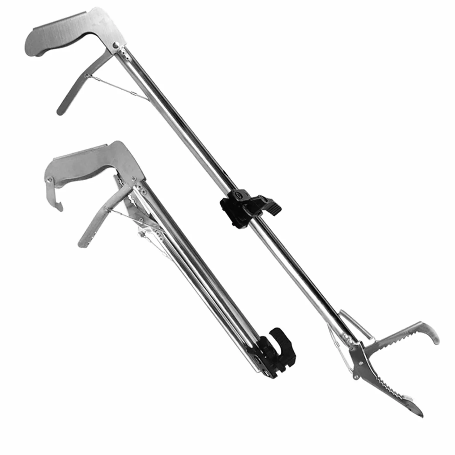 Pinzas De Serpiente para Reptiles De Acero Inoxidable Dentado Ancho De La Mandíbula De Reptil De Serpiente,Pinzas De Serpiente, Agarrador Plegable (Size : 1.2M)
