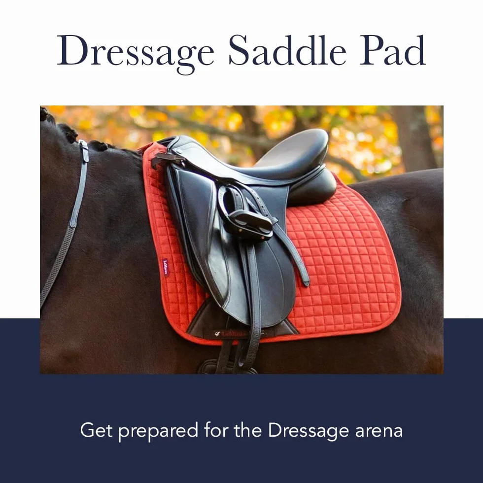 LeMieux Dressage Suede Square Chilli Saddle Pad, Unisex Adulto