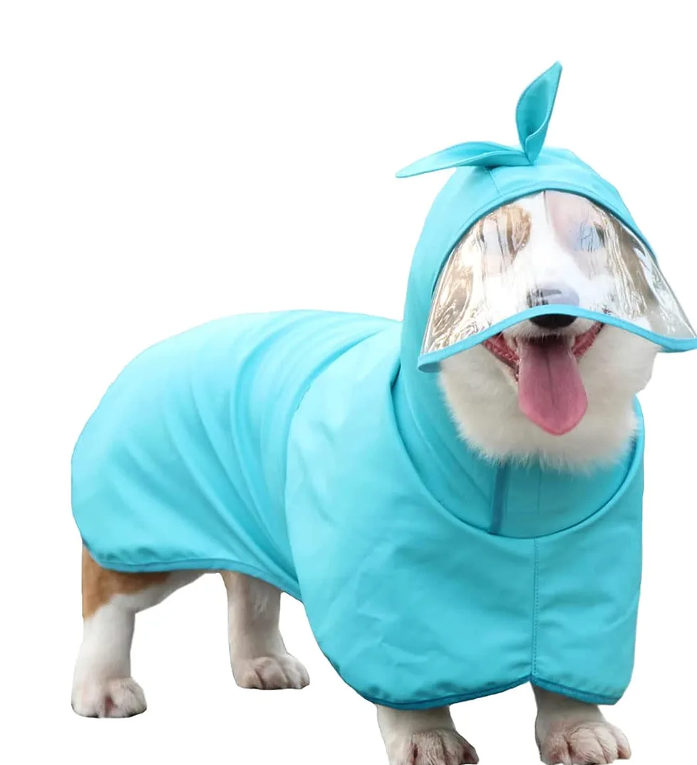 Impermeable para Perros, Chaqueta Impermeable for Perros, con Capucha, Poncho Ligero for Cachorros Anilla for Correa for Usar en días de Nieve y Niebla(4XL)