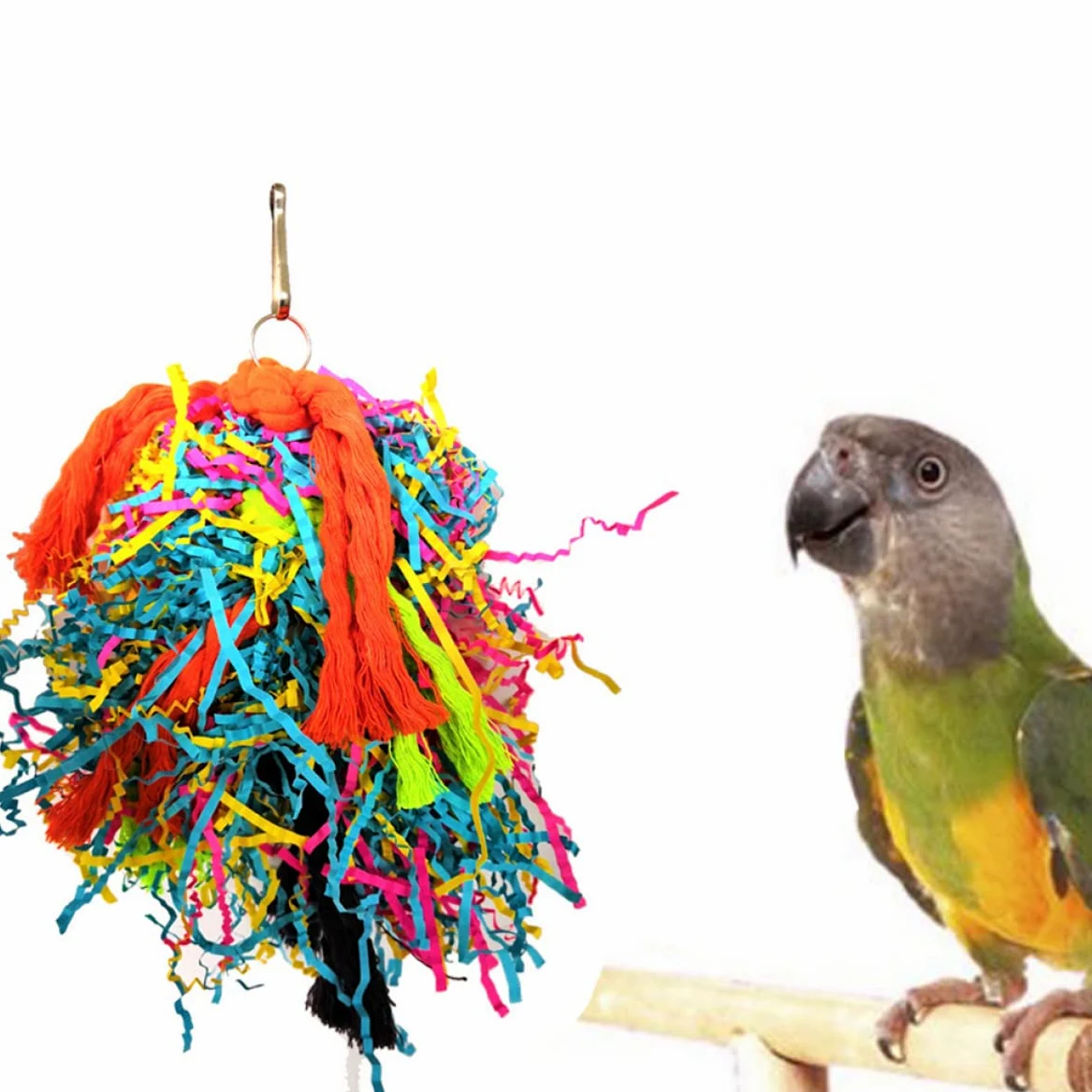 VANZACK 9 Piezas De Juguete De Madera Jaula para Pájaros Jaula para Pájaros Columpio Juguetes para Periquitos Jaula para Pájaros Juguete para Loros Herramienta para Masticar