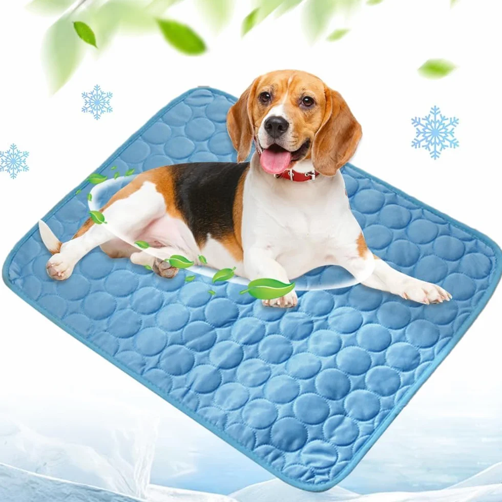 2025 Nueva alfombrilla de refrigeración para perros, cojín de refrigeración portátil lavable para mascotas para perros y gatos, alfombrilla de dormir para hogar y exterior, refrigeración para mascotas
