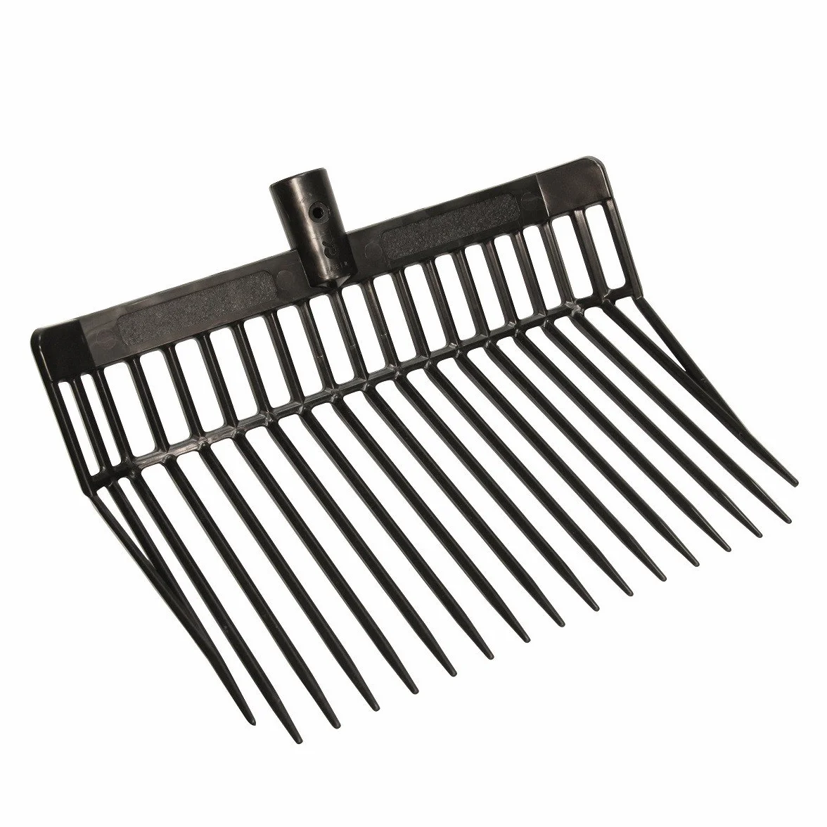 Kerbl Horquilla para estiércol Premium, sin Mango, Negra, de plástico, 39x33x12,5cm, 17 púas, para Agricultores y propietarios de Caballos, Ligera, Probada Individualmente