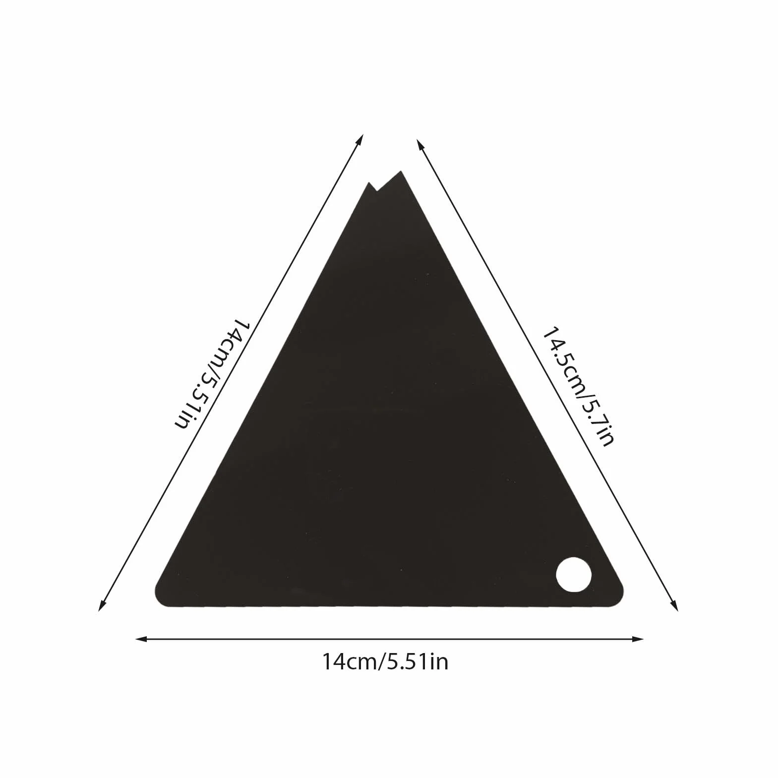 Rascador de cera acrílico triangular para snowboard y esquí