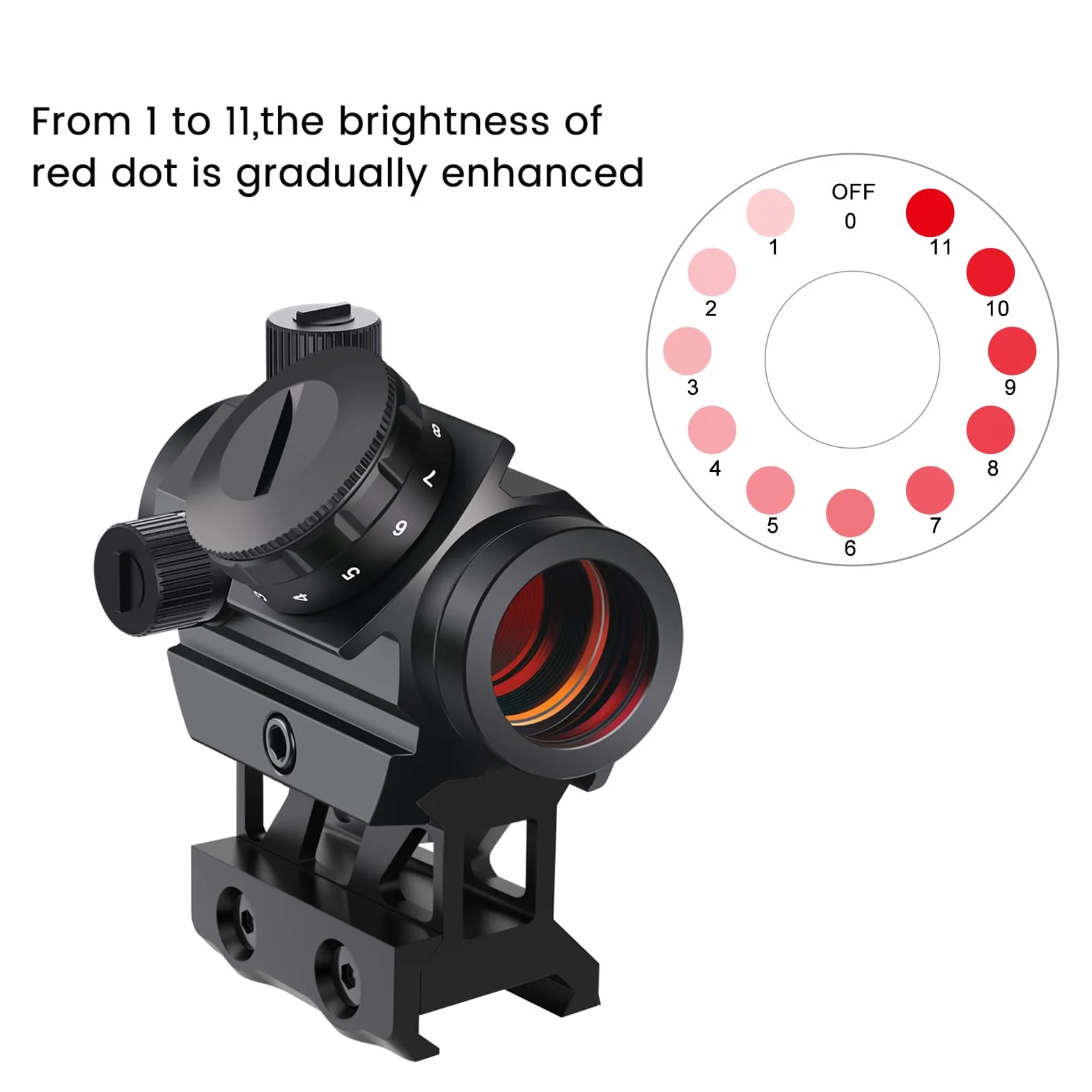 Feyachi RDS-25 Mira de Punto Rojo Airsoft Deportiva