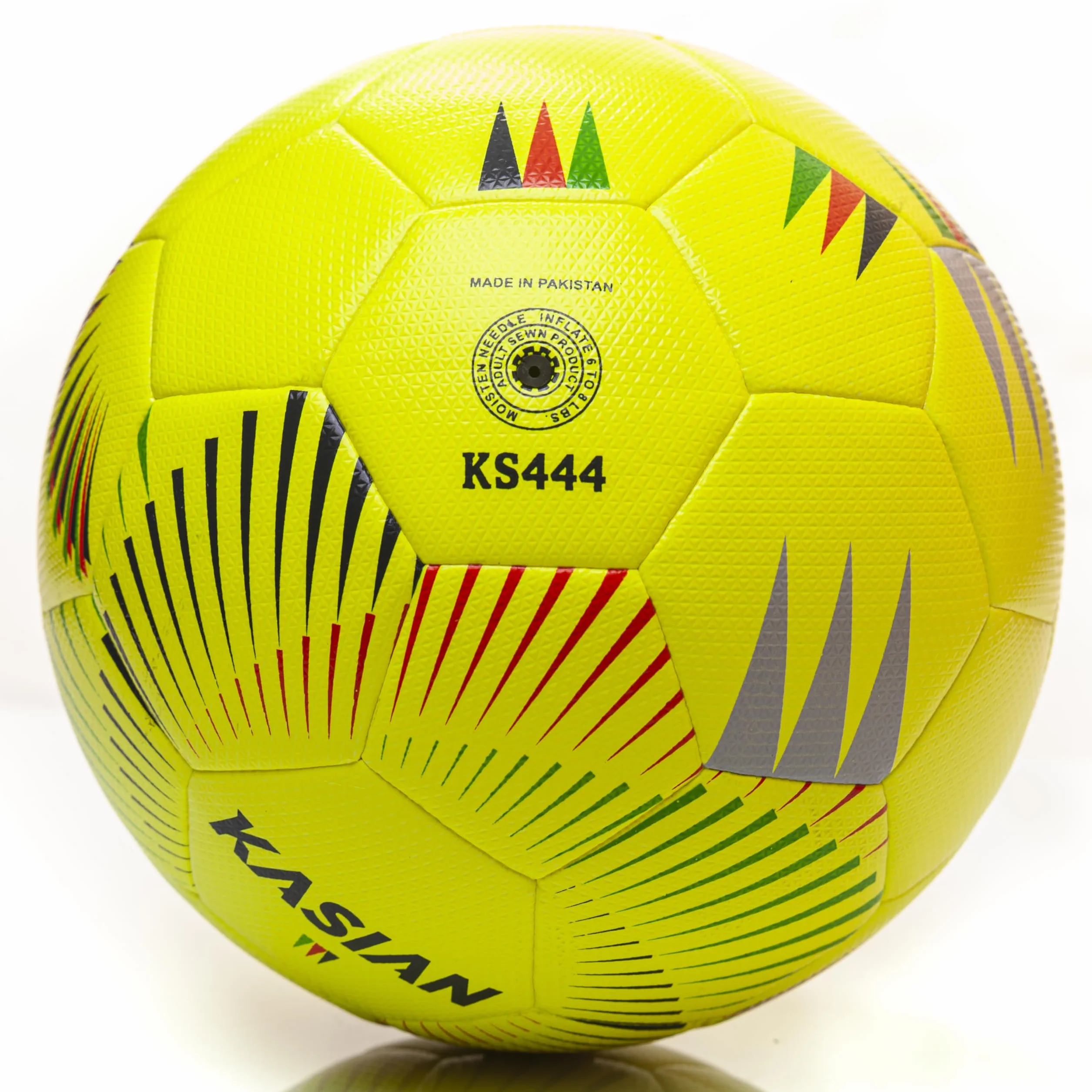 KASIAN Balón Fútbol Pro KS444, Control y Resistencia con Tecnología Hypercell, TPU de Alto Rendimiento, Amarillo