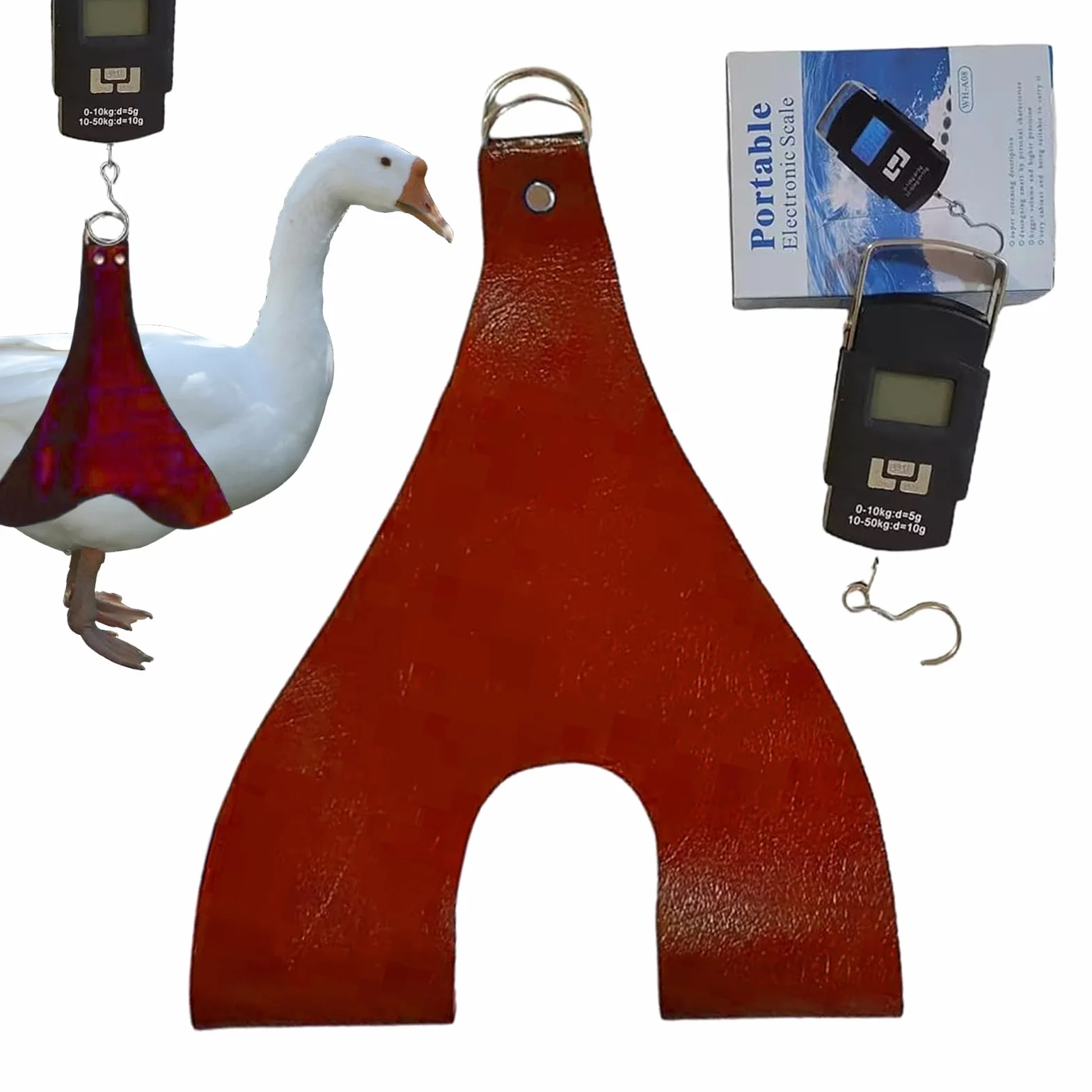 Eslinga para Soporte De Pollo: Eslinga para Gallina con Báscula De Peso Incorporada, Arnés De Pesaje De Aves De Corral Ajustable para Animales Pequeños, Eslingas De Báscula Duraderas Y Colgantes para