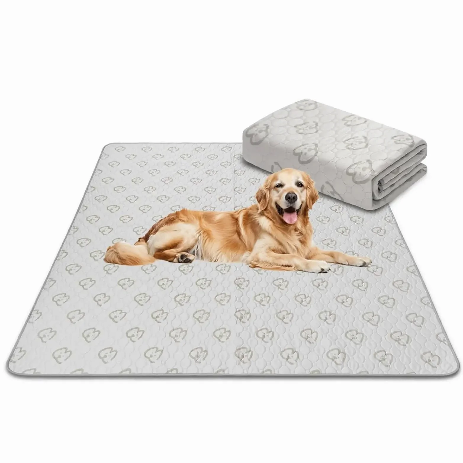 Almohadillas Reutilizables Para Perros Almohadillas lavables for orinar for perros, almohadillas for cachorros con súper absorbentes for jaula, entrenamiento, sofá/cama, Alfombra Perro(71inch x 43inch
