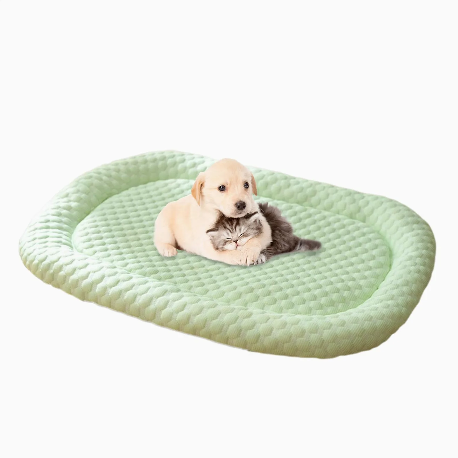Manta refrescante para Perro, Transpirable y para Perros, Manta Resistente a Las Manchas para días calurosos, Transpirable y cómodo cojín de de Gato para Interiores | Cama de jaula de mascotas resistente a las manchas resistentes al agua para gatos, cojín