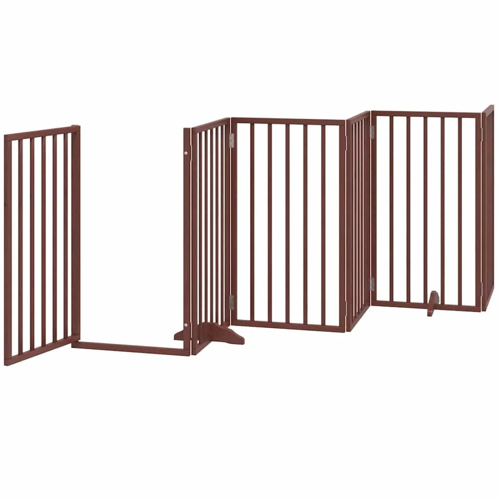 Rejilla plegable para perros de madera de álamo, 6 paneles, 300 cm, plegable, 300 cm
