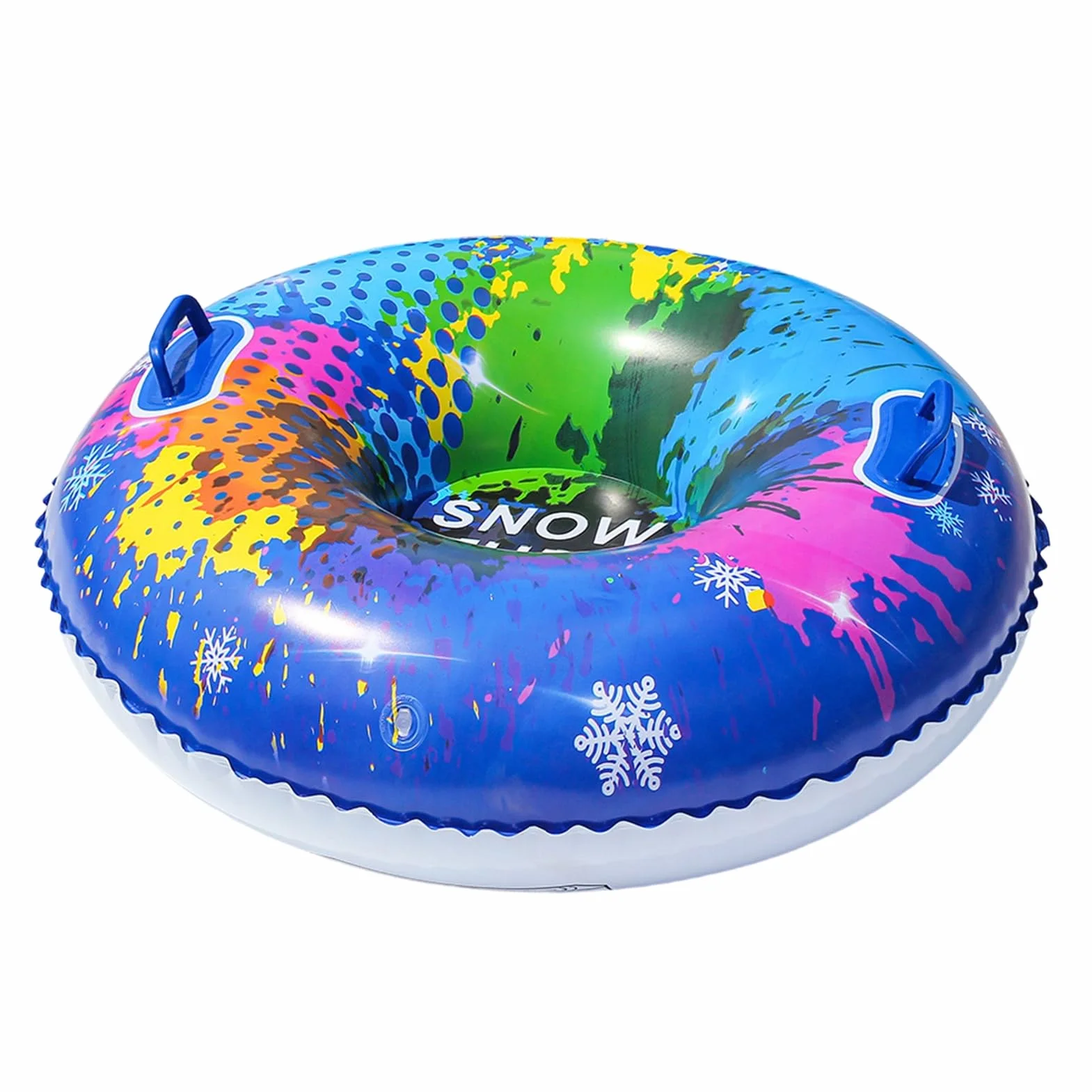 Snow Tube Sledding Round Downhill Slider Family Sled Equipment Outdoor Winter Toy for Adults Kids