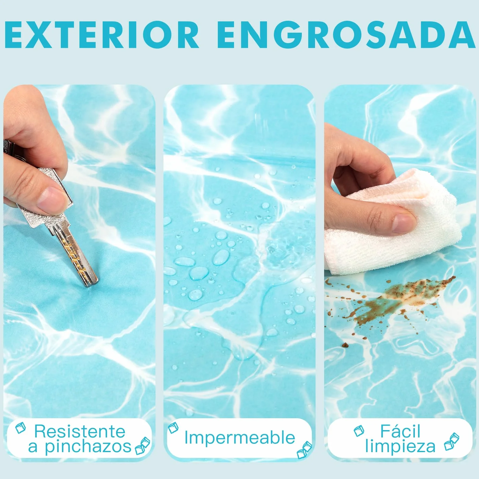Pawtasy Cama refrescante Perros Manta refrigerante para Perro y Gatos Cama Fria de Verano Alfombra Alfombrilla refrescante colchoneta Fresca para Mascotas Grande XL 100 x 60 cm