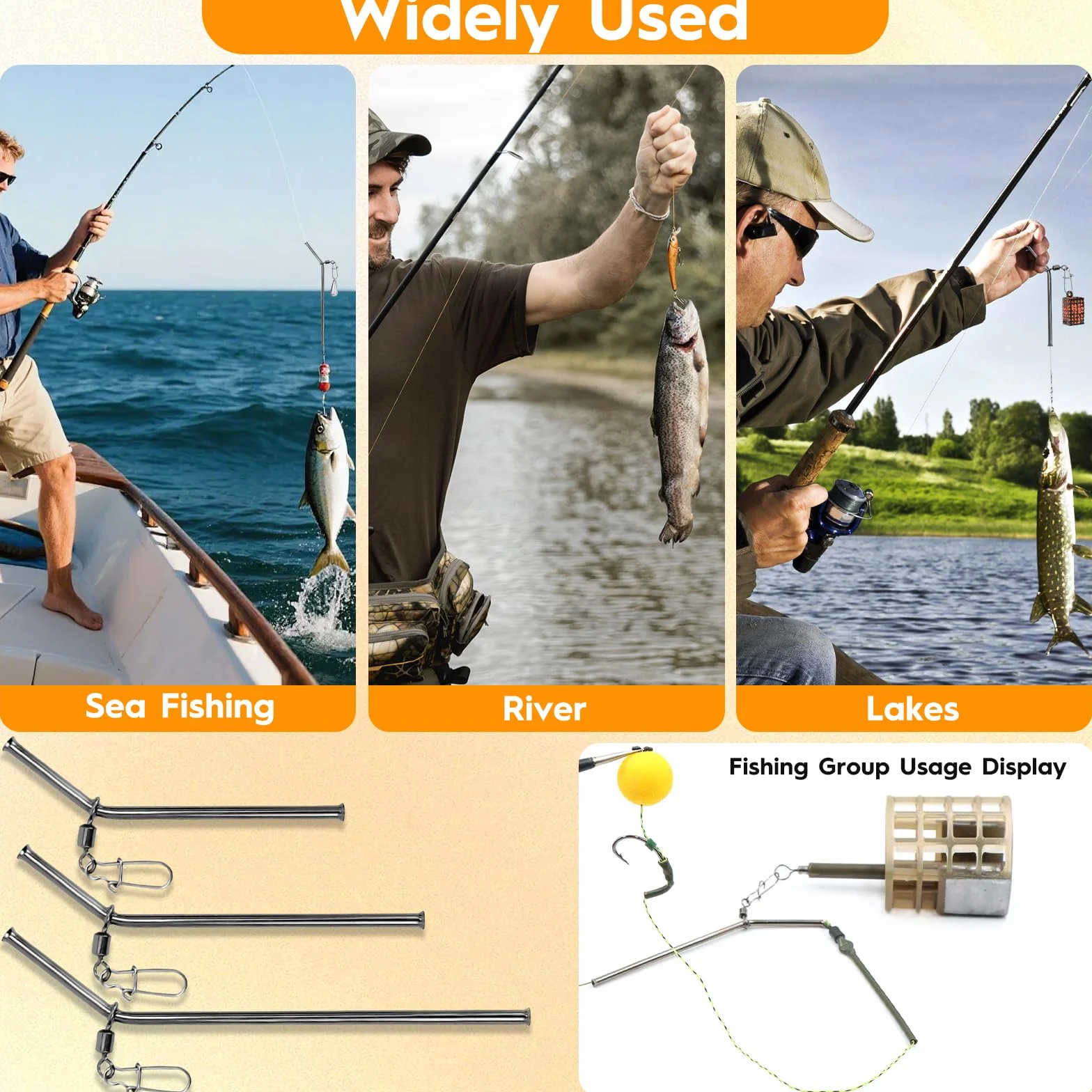 Fundas de Pesca antienredos 7/9/12 cm Tubo de Cobre Accesorios de Plomo
