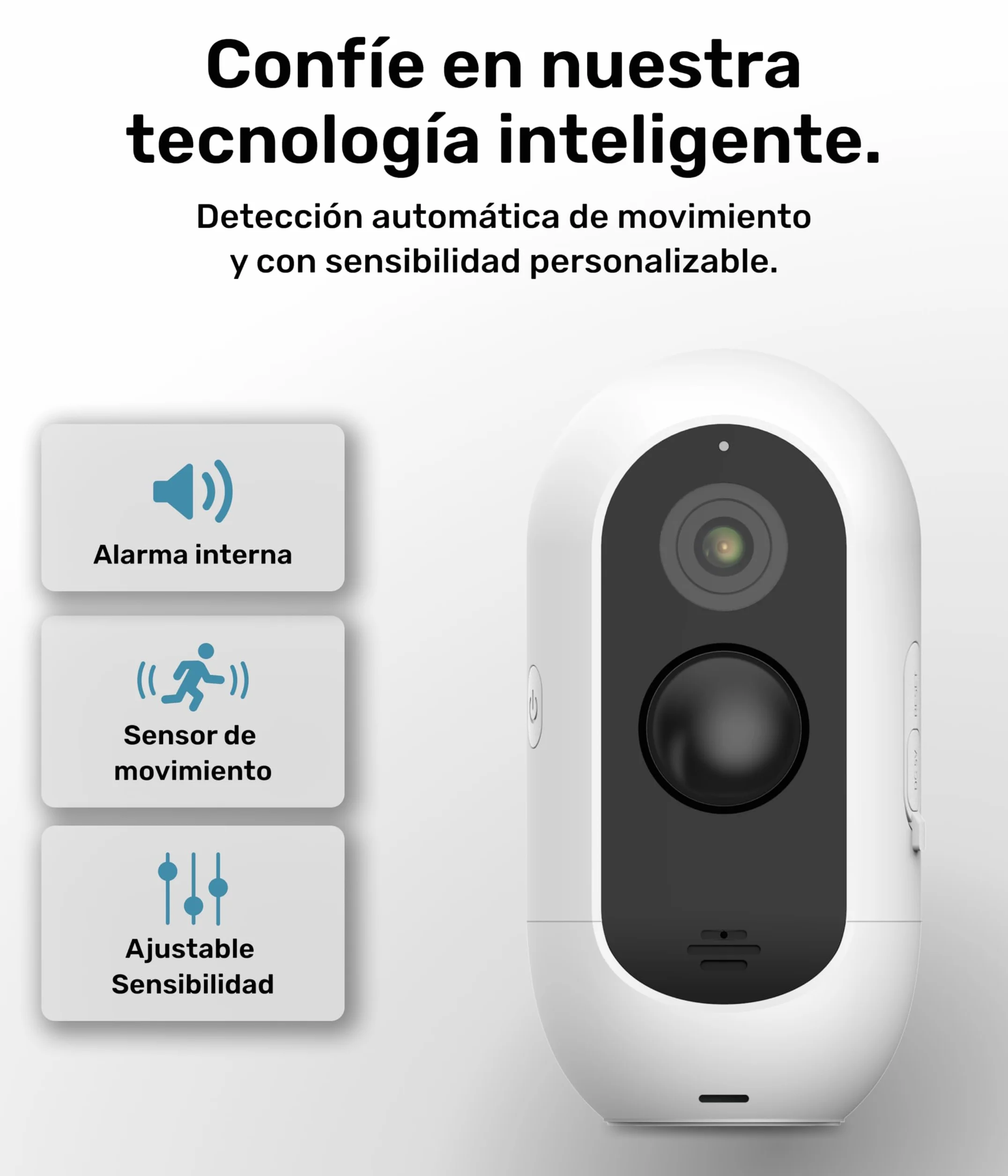 PetTec® CAM Free - Cámara Inalámbrica para Mascotas con App [SIN SUSCRIPCIÓN] - para Gatos y Perros, Interior/Exterior - Detección de Movimiento, Función de Voz - Batería hasta 9 Meses sin Cargar