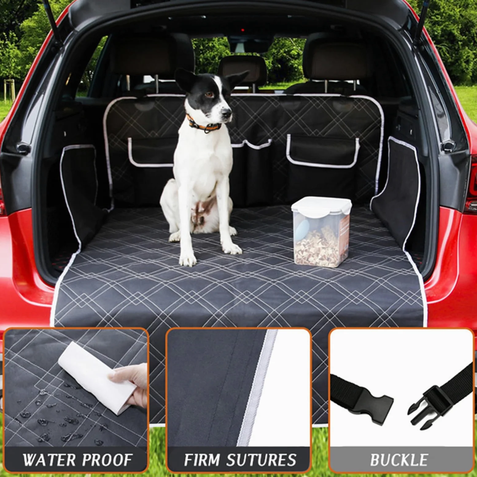 Funda Asiento Coche Perro Cojín para Maletero de Coche para Perros, Funda para Asiento de Coche para Mascotas, cojín para Hamaca Grande para Perros y Mascotas Funda Coche Perro