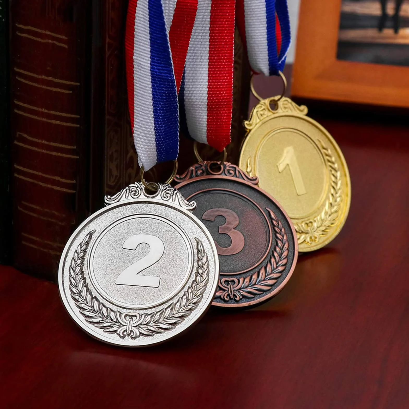 WANGCL Medallas de bronce plata oro 3 piezas Olímpicas para niños deporte competencia