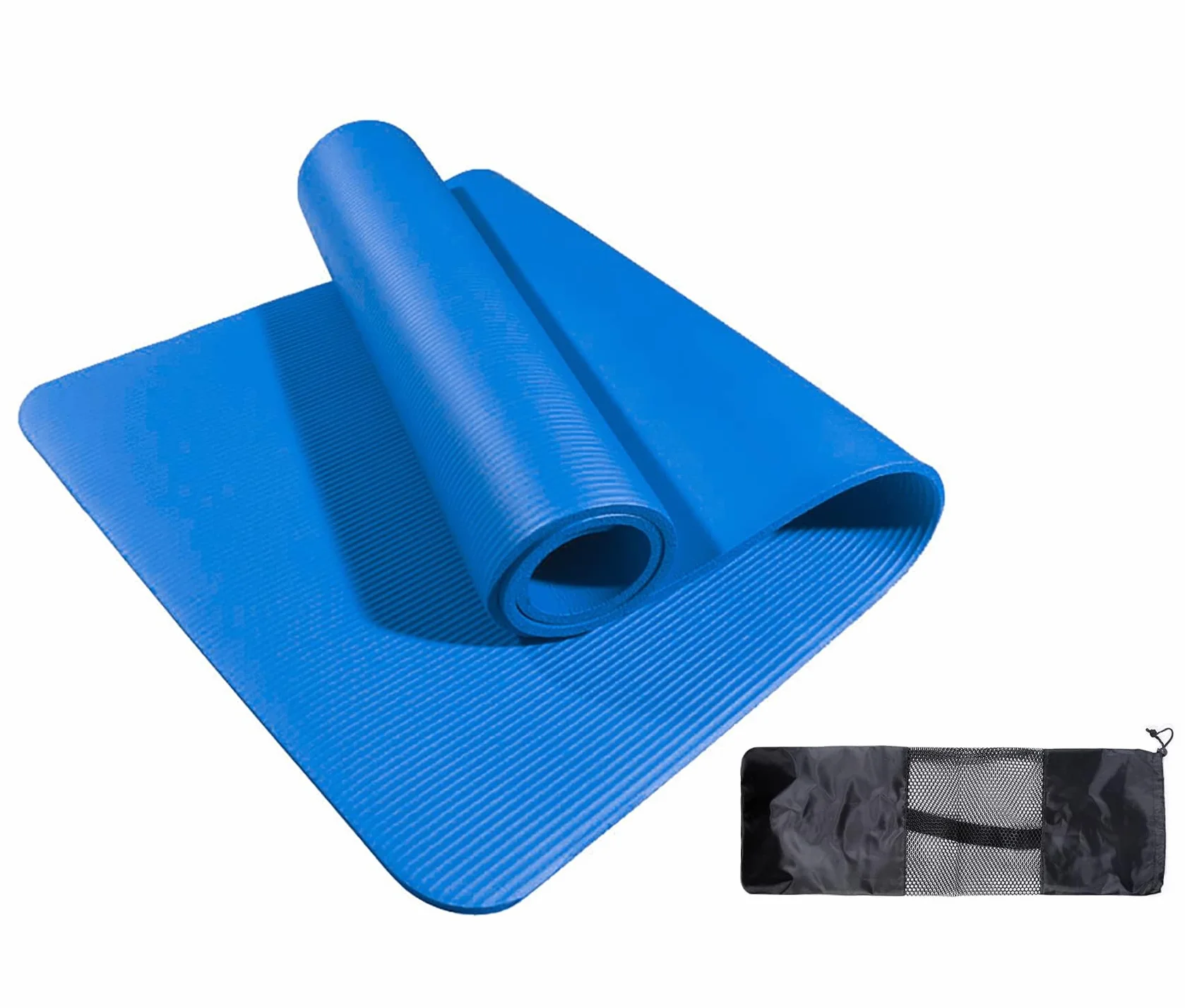 Esterilla Yoga Pilates Fitness NBR Antideslizante Gruesa 8mm
