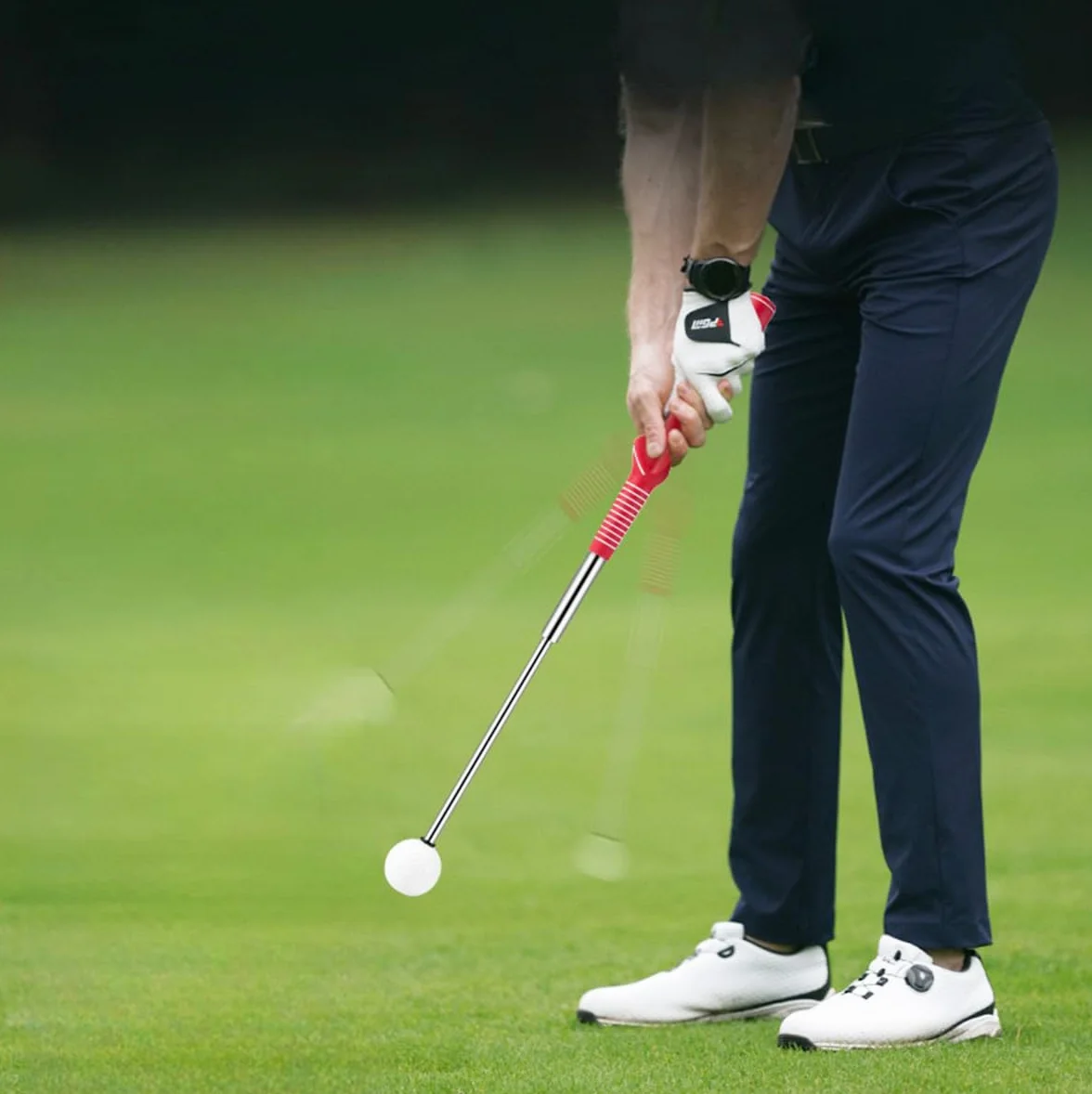 Entrenador de swing de golf ajustable con sonido de impacto TP14 38.5-66 cm retráctil