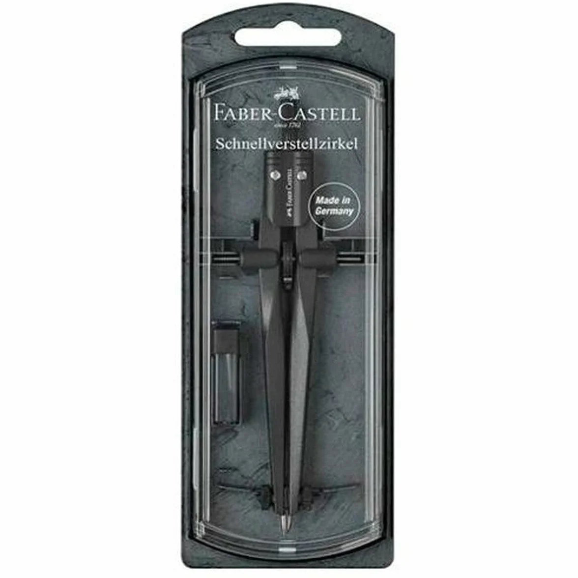 Faber-Castell Compás Negro, 5 Unidades