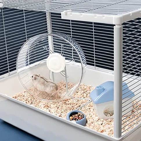 Rueda de ejercicio silenciosa para hámster, juguete giratorio súper silencioso para animales pequeños, accesorio de jaula nocturna