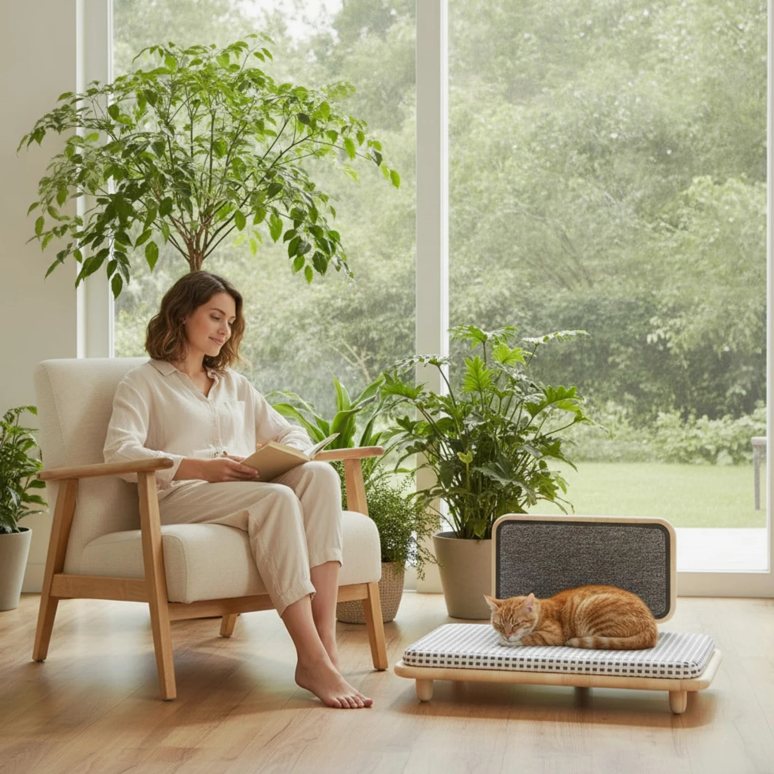 Cama con Rascador Suelo Mueble para Dormitorio