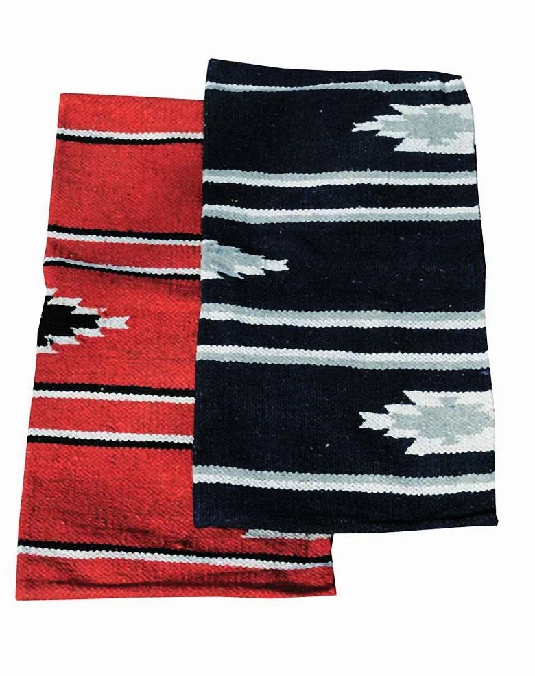 Reitsport Amesbichler AMKA Westernpad rojo Pony sillín Navajo manta 66 x 66 cm oeste silla de montar para poni Saddle Blanket