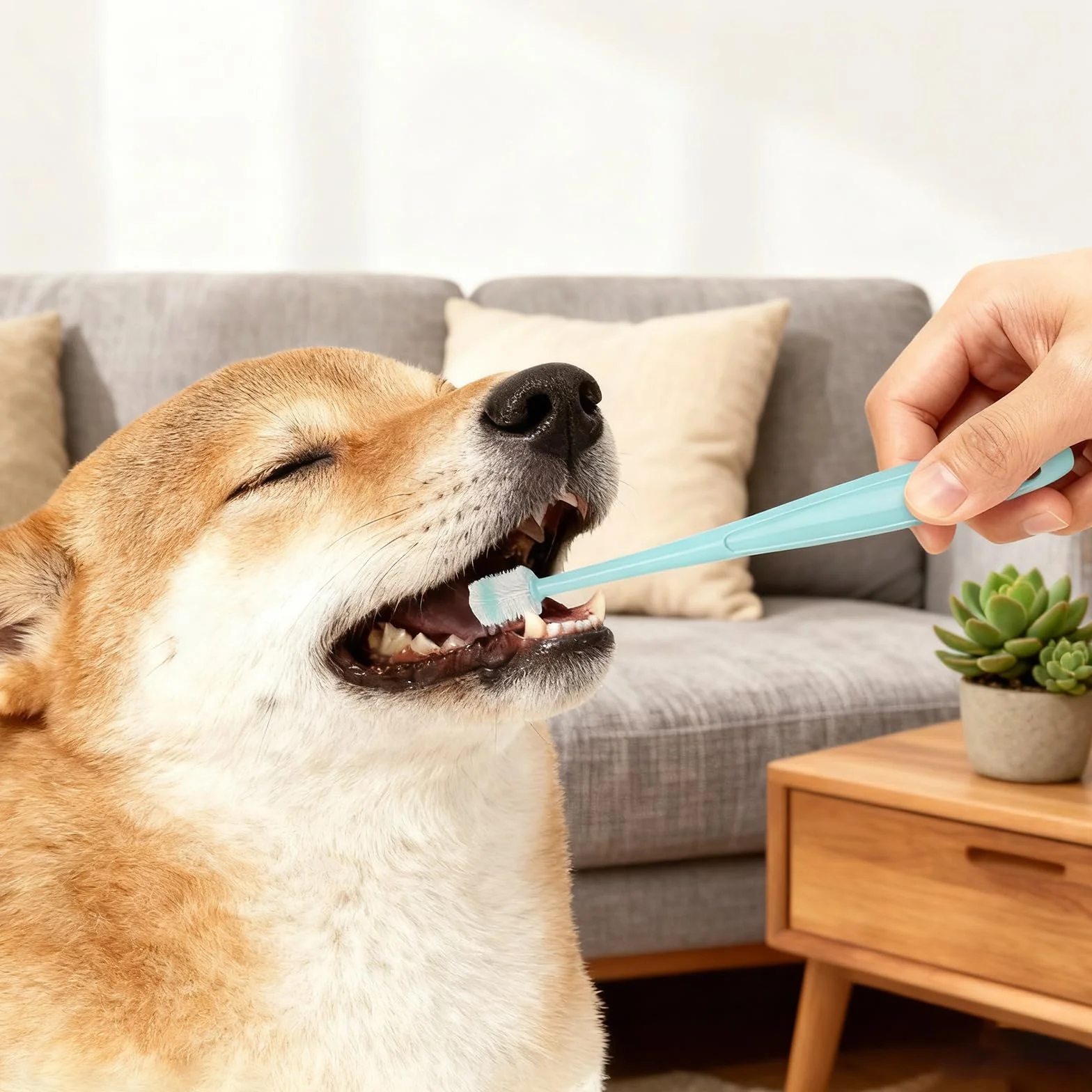 Juego de Cepillo de Dientes para Gatos – 3 Cepillos de Dientes + 2 Cepillos de 360 Grados, Silicona Suave, Reutilizable, para Perros y Gatos
